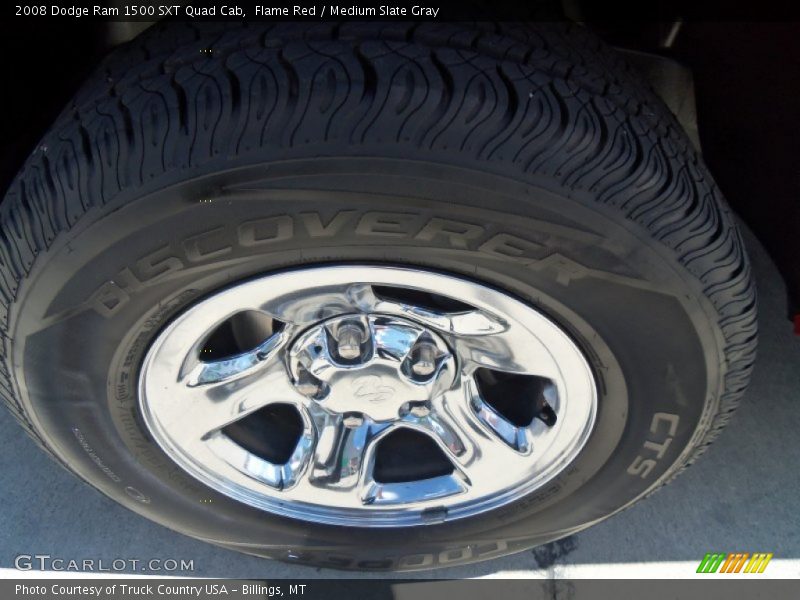 Flame Red / Medium Slate Gray 2008 Dodge Ram 1500 SXT Quad Cab