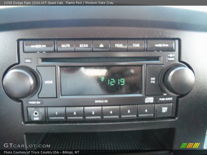 Flame Red / Medium Slate Gray 2008 Dodge Ram 1500 SXT Quad Cab