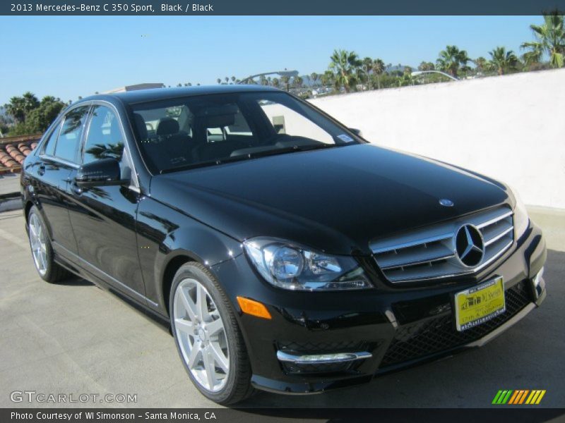 Black / Black 2013 Mercedes-Benz C 350 Sport