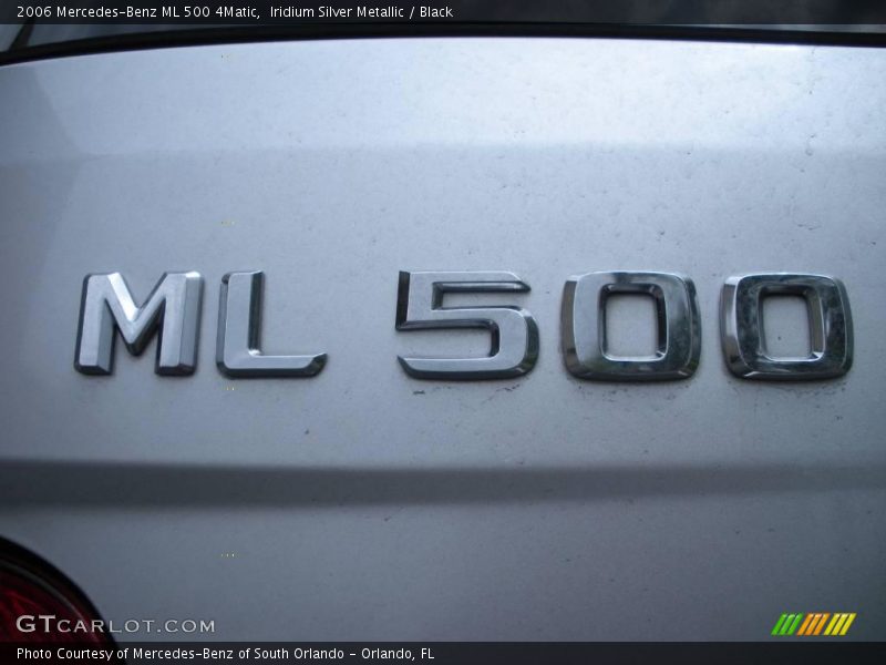 Iridium Silver Metallic / Black 2006 Mercedes-Benz ML 500 4Matic