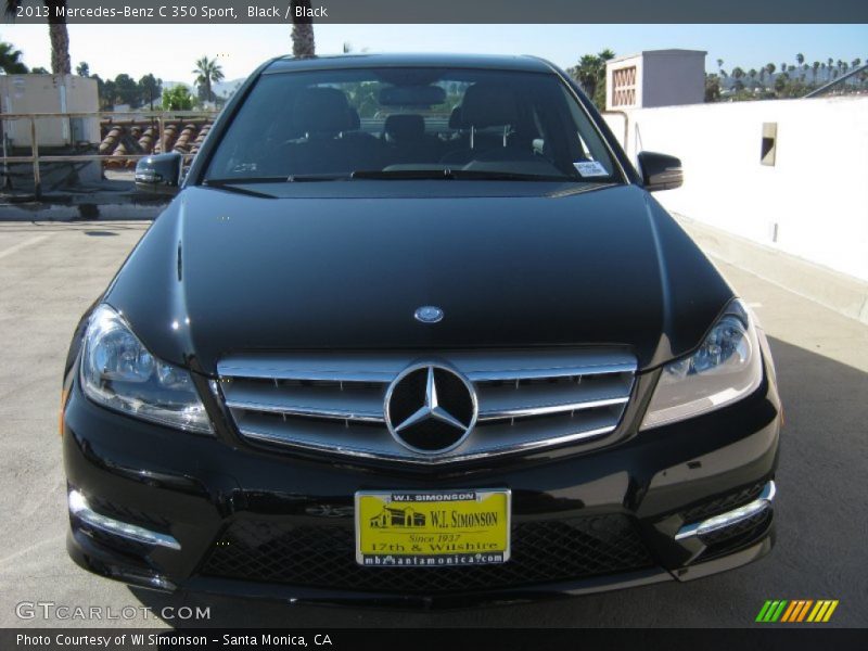 Black / Black 2013 Mercedes-Benz C 350 Sport