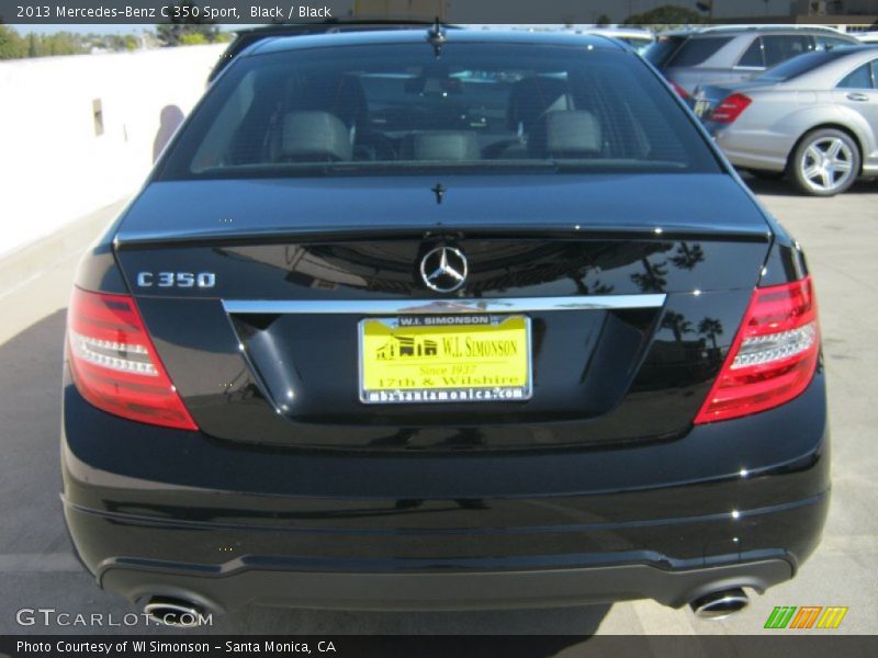 Black / Black 2013 Mercedes-Benz C 350 Sport