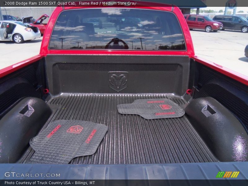 Flame Red / Medium Slate Gray 2008 Dodge Ram 1500 SXT Quad Cab