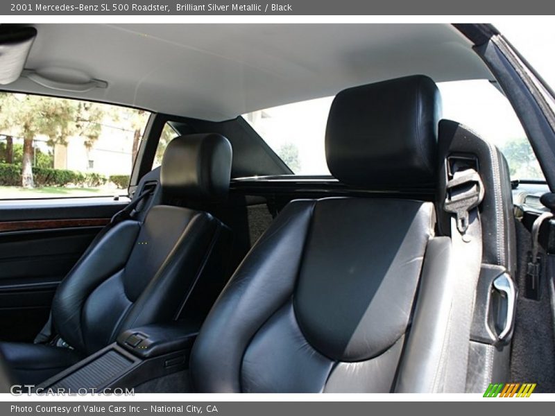 Brilliant Silver Metallic / Black 2001 Mercedes-Benz SL 500 Roadster