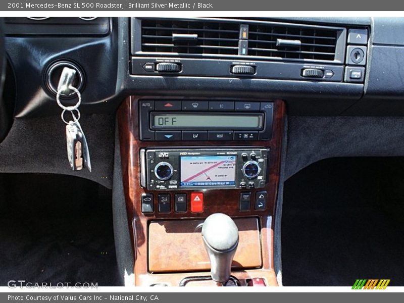Brilliant Silver Metallic / Black 2001 Mercedes-Benz SL 500 Roadster