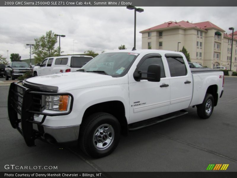 Summit White / Ebony 2009 GMC Sierra 2500HD SLE Z71 Crew Cab 4x4