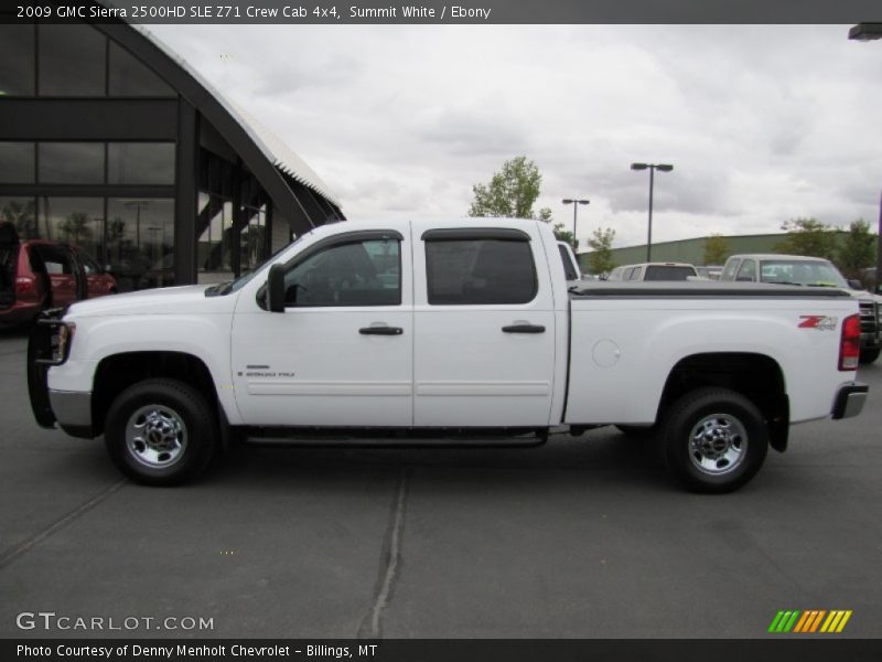 Summit White / Ebony 2009 GMC Sierra 2500HD SLE Z71 Crew Cab 4x4