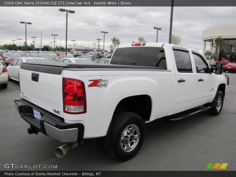 Summit White / Ebony 2009 GMC Sierra 2500HD SLE Z71 Crew Cab 4x4