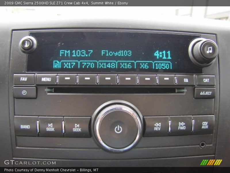 Summit White / Ebony 2009 GMC Sierra 2500HD SLE Z71 Crew Cab 4x4