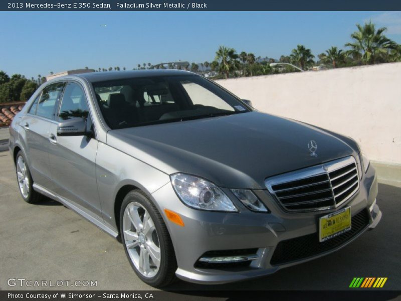 Palladium Silver Metallic / Black 2013 Mercedes-Benz E 350 Sedan