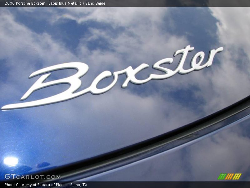 Lapis Blue Metallic / Sand Beige 2006 Porsche Boxster