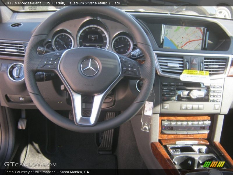 Palladium Silver Metallic / Black 2013 Mercedes-Benz E 350 Sedan