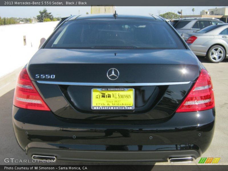 Black / Black 2013 Mercedes-Benz S 550 Sedan