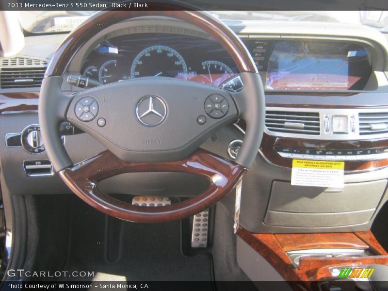 Black / Black 2013 Mercedes-Benz S 550 Sedan
