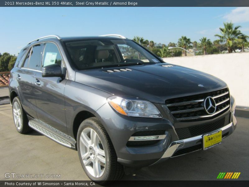 Steel Grey Metallic / Almond Beige 2013 Mercedes-Benz ML 350 4Matic