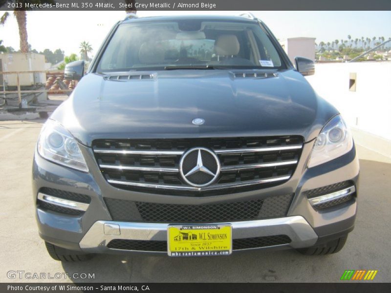 Steel Grey Metallic / Almond Beige 2013 Mercedes-Benz ML 350 4Matic