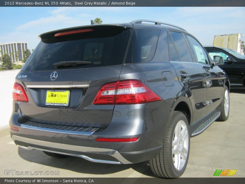 Steel Grey Metallic / Almond Beige 2013 Mercedes-Benz ML 350 4Matic