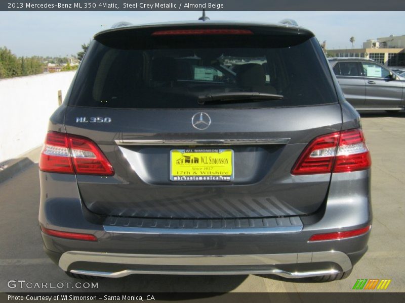 Steel Grey Metallic / Almond Beige 2013 Mercedes-Benz ML 350 4Matic