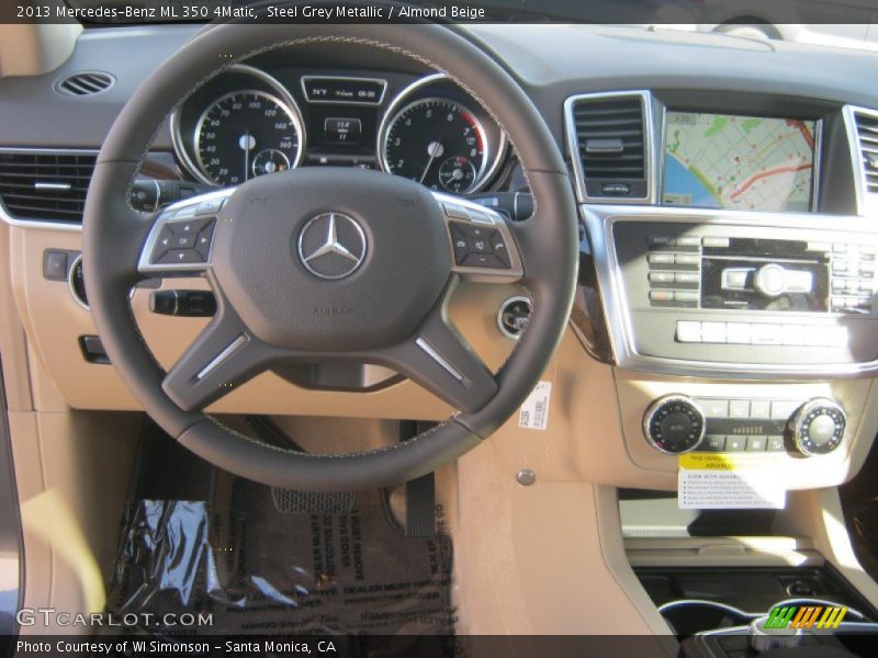 Steel Grey Metallic / Almond Beige 2013 Mercedes-Benz ML 350 4Matic