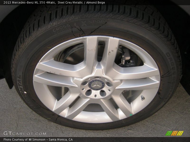 Steel Grey Metallic / Almond Beige 2013 Mercedes-Benz ML 350 4Matic