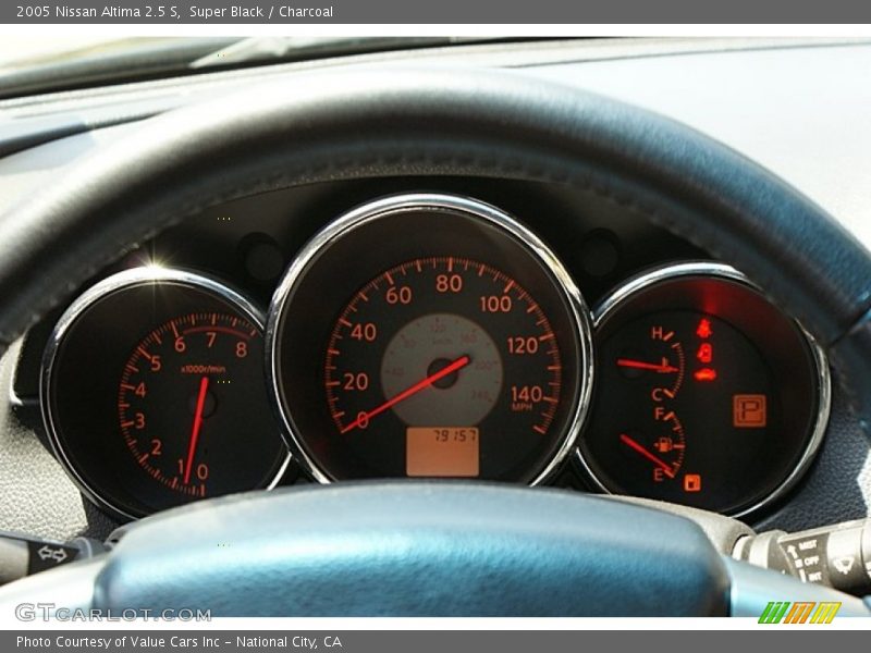 Super Black / Charcoal 2005 Nissan Altima 2.5 S