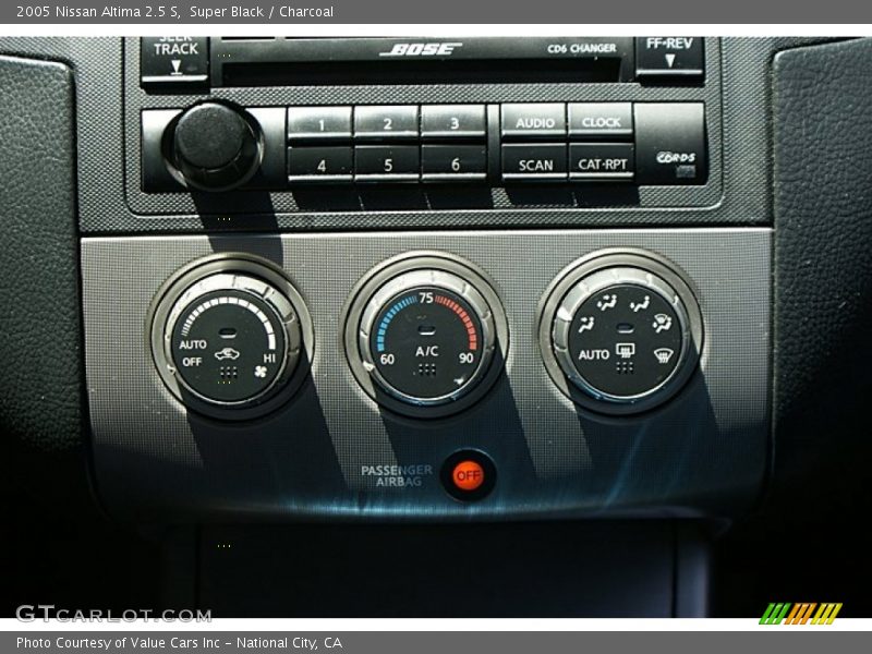 Super Black / Charcoal 2005 Nissan Altima 2.5 S