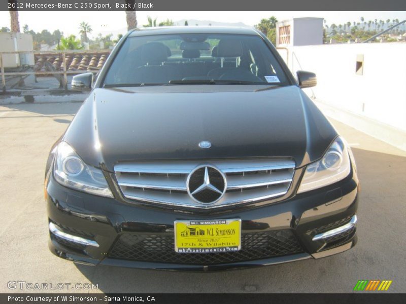 Black / Black 2012 Mercedes-Benz C 250 Sport