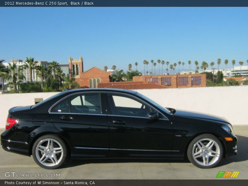 Black / Black 2012 Mercedes-Benz C 250 Sport