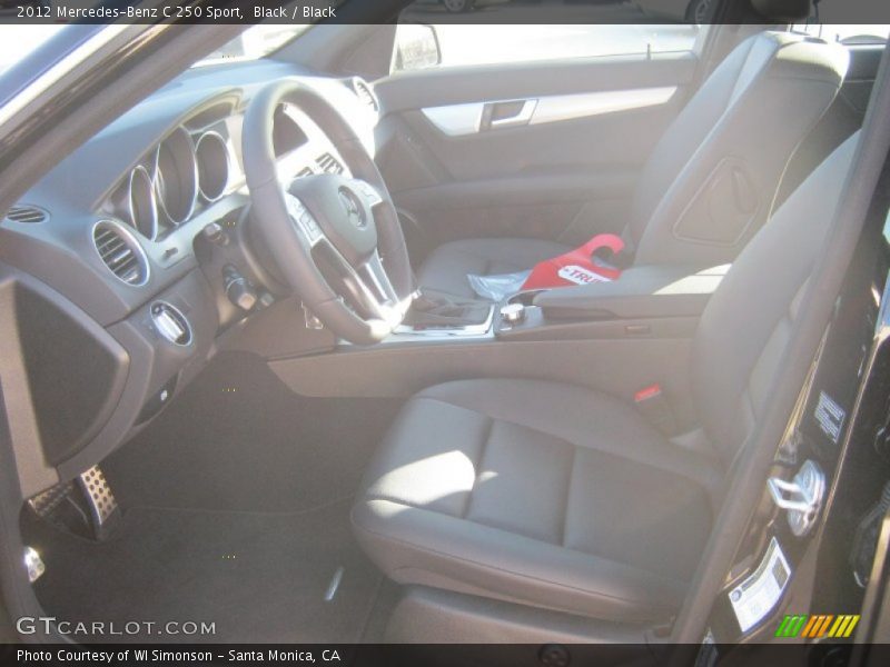 Black / Black 2012 Mercedes-Benz C 250 Sport