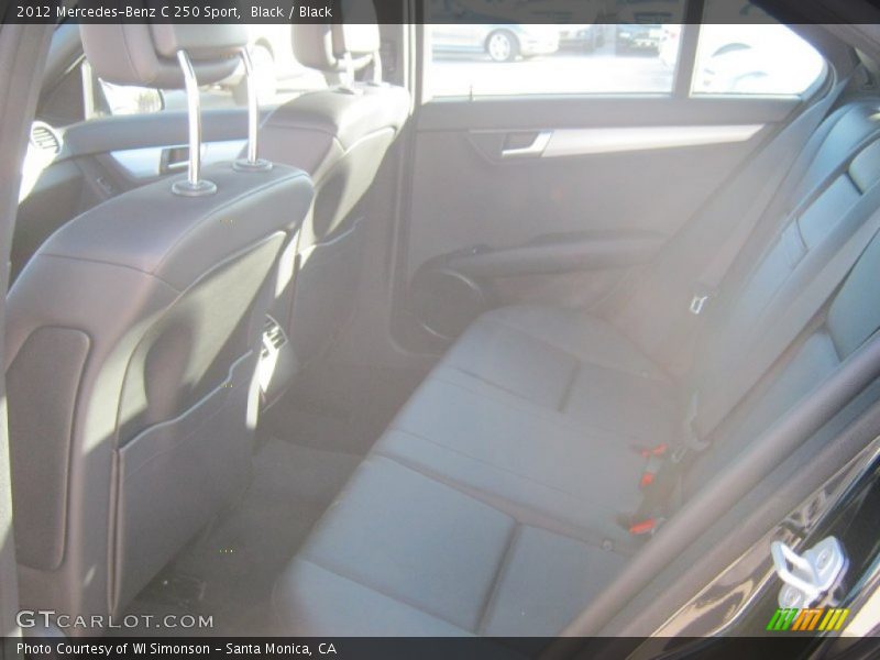 Black / Black 2012 Mercedes-Benz C 250 Sport