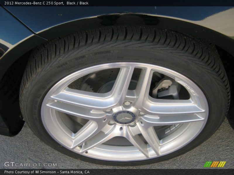 Black / Black 2012 Mercedes-Benz C 250 Sport