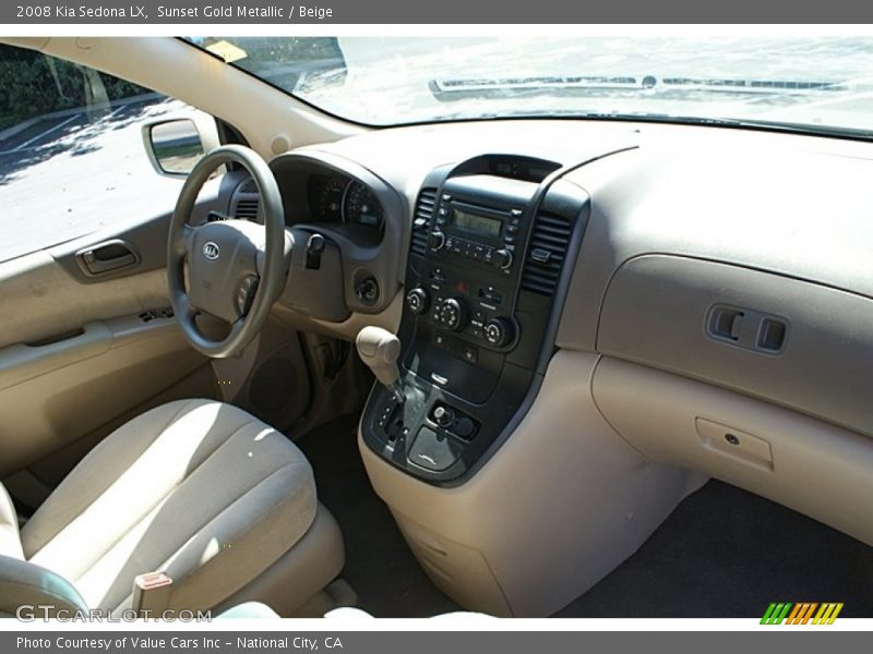 Sunset Gold Metallic / Beige 2008 Kia Sedona LX