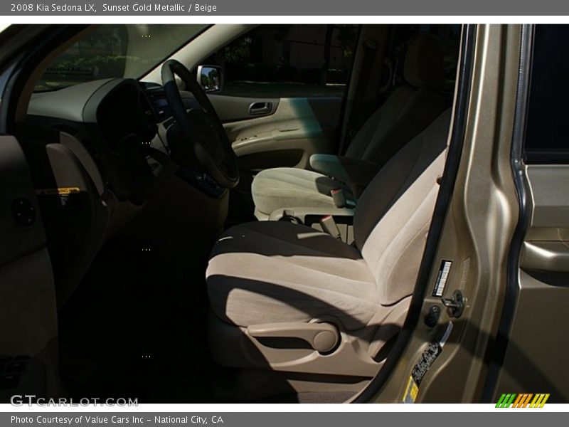 Sunset Gold Metallic / Beige 2008 Kia Sedona LX
