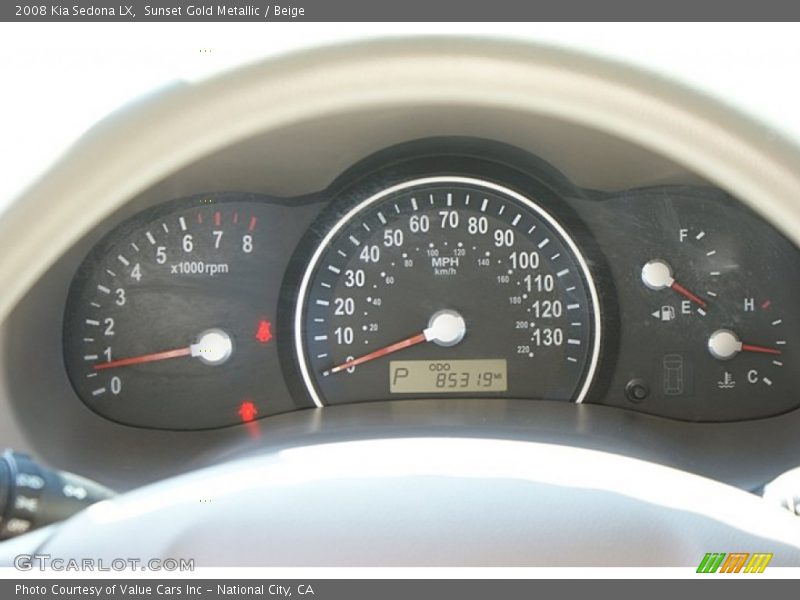  2008 Sedona LX LX Gauges