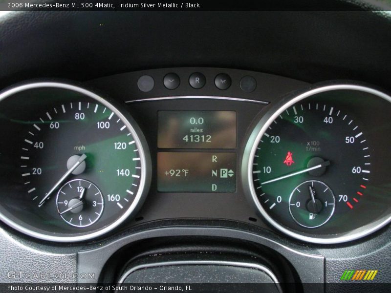 Iridium Silver Metallic / Black 2006 Mercedes-Benz ML 500 4Matic