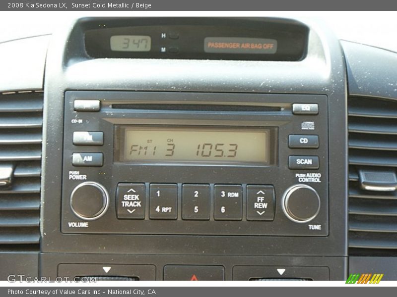 Audio System of 2008 Sedona LX