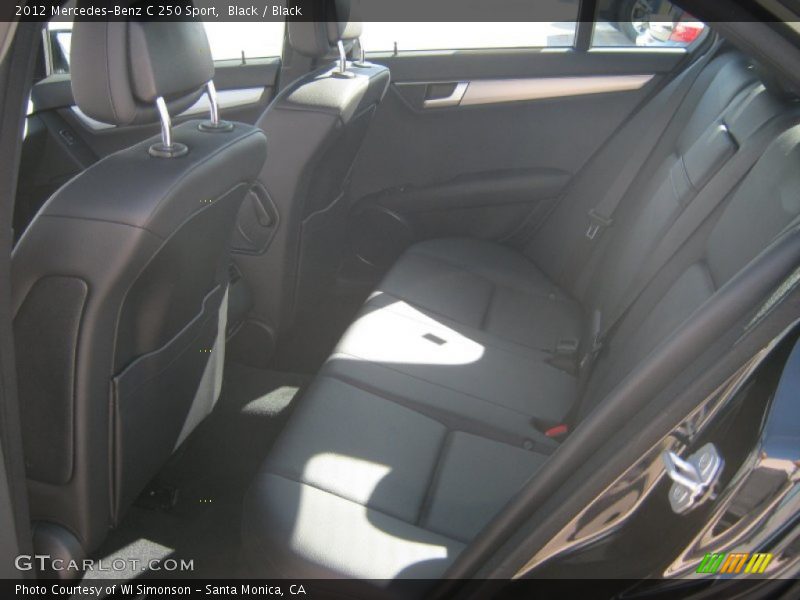 Black / Black 2012 Mercedes-Benz C 250 Sport
