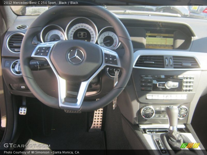 Black / Black 2012 Mercedes-Benz C 250 Sport