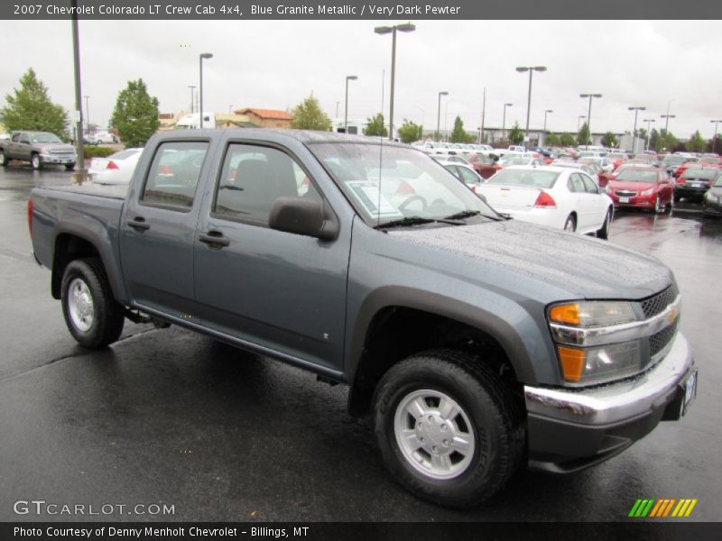 Blue Granite Metallic / Very Dark Pewter 2007 Chevrolet Colorado LT Crew Cab 4x4