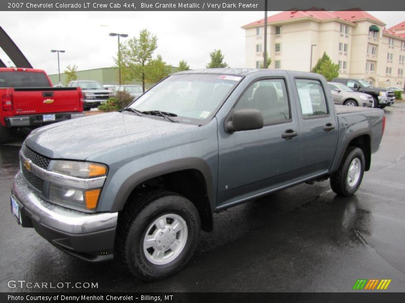 Blue Granite Metallic / Very Dark Pewter 2007 Chevrolet Colorado LT Crew Cab 4x4