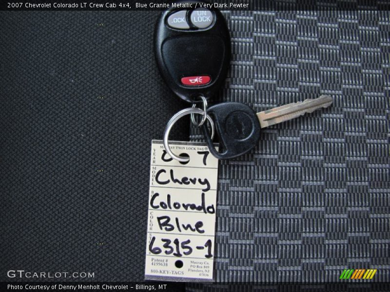Blue Granite Metallic / Very Dark Pewter 2007 Chevrolet Colorado LT Crew Cab 4x4