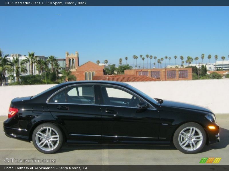 Black / Black 2012 Mercedes-Benz C 250 Sport