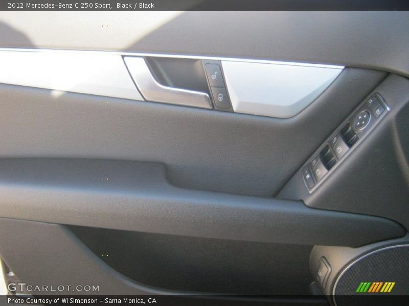 Black / Black 2012 Mercedes-Benz C 250 Sport