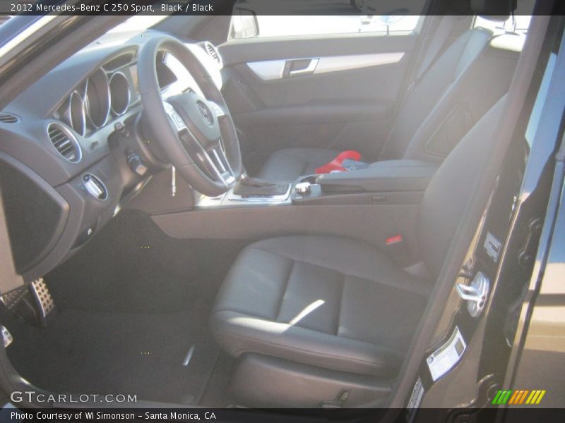 Black / Black 2012 Mercedes-Benz C 250 Sport