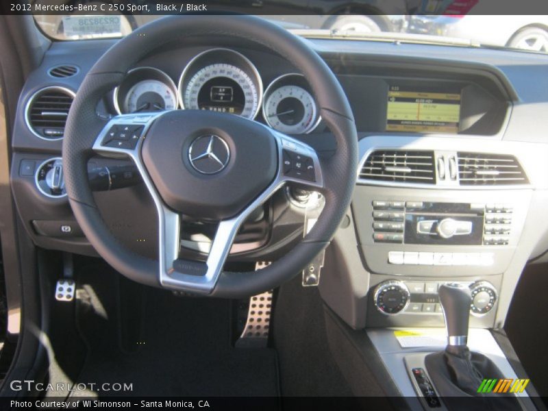 Black / Black 2012 Mercedes-Benz C 250 Sport
