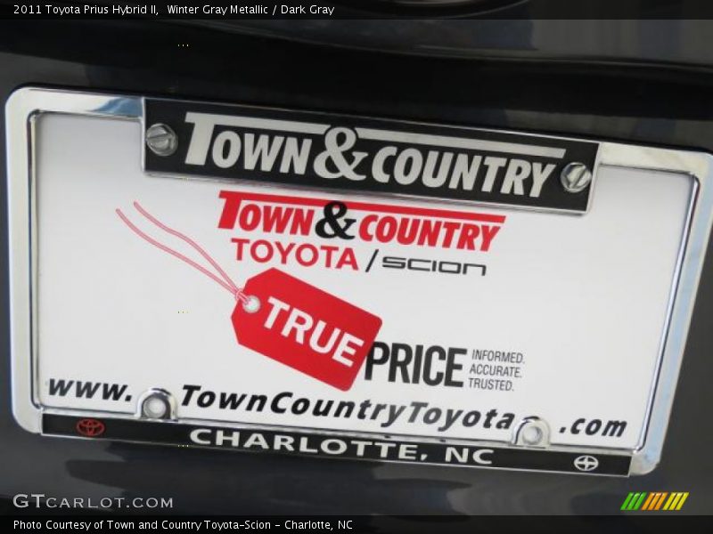 Winter Gray Metallic / Dark Gray 2011 Toyota Prius Hybrid II