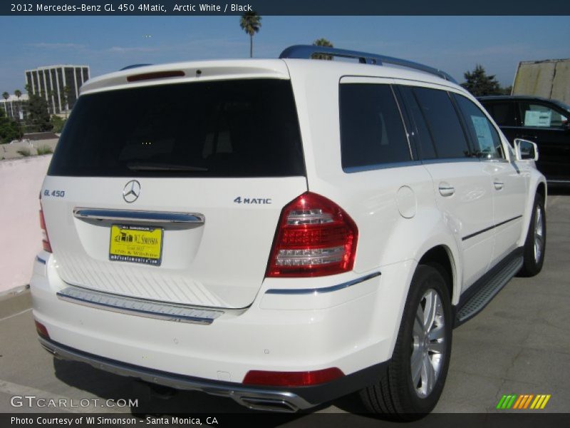 Arctic White / Black 2012 Mercedes-Benz GL 450 4Matic
