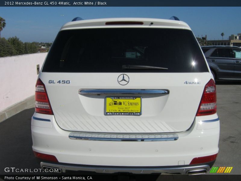 Arctic White / Black 2012 Mercedes-Benz GL 450 4Matic