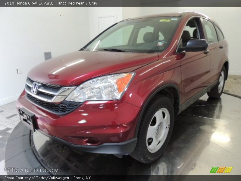 Tango Red Pearl / Gray 2010 Honda CR-V LX AWD