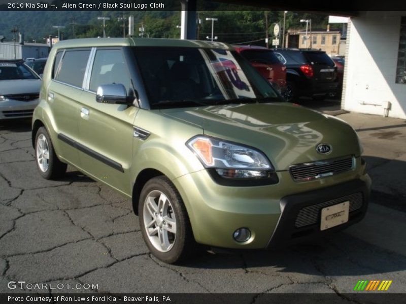 Alien Green / Black Soul Logo Cloth 2010 Kia Soul +